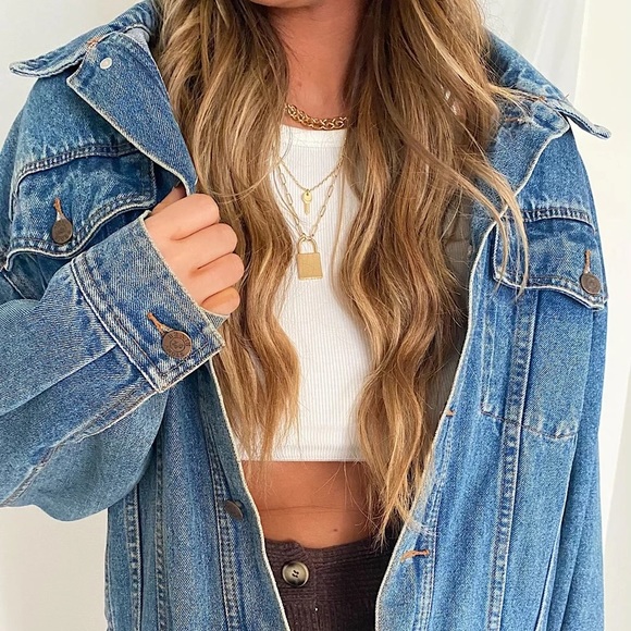 Vintage Oversized Denim Jacket - Picture 9 of 11